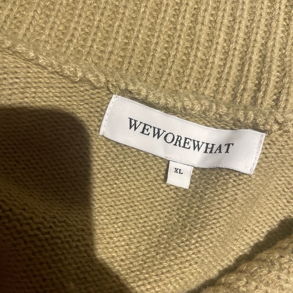 WeWoreWhat, half zipper, oversized sweater vest. - Picture 3 of 3